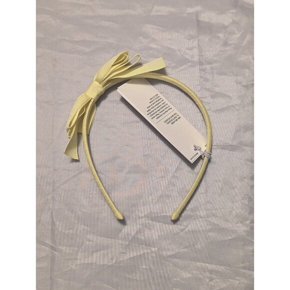 Janie and Jack Headband with Bow Yellow Monochrome Girls One Size - Picture 1 of 10
